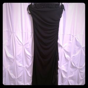 Beautiful black strapless dress